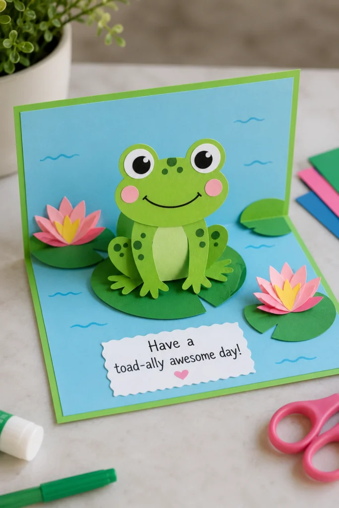 Paper Frog Pop-Up Card