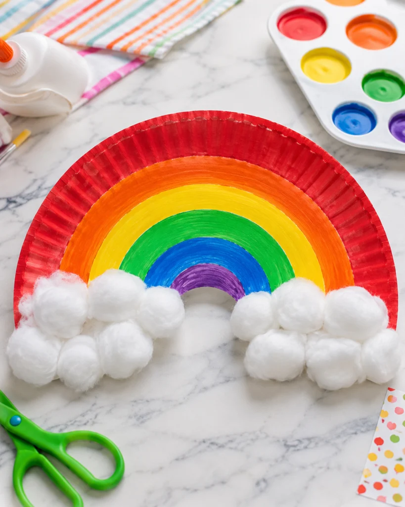 Paper Plate Rainbow