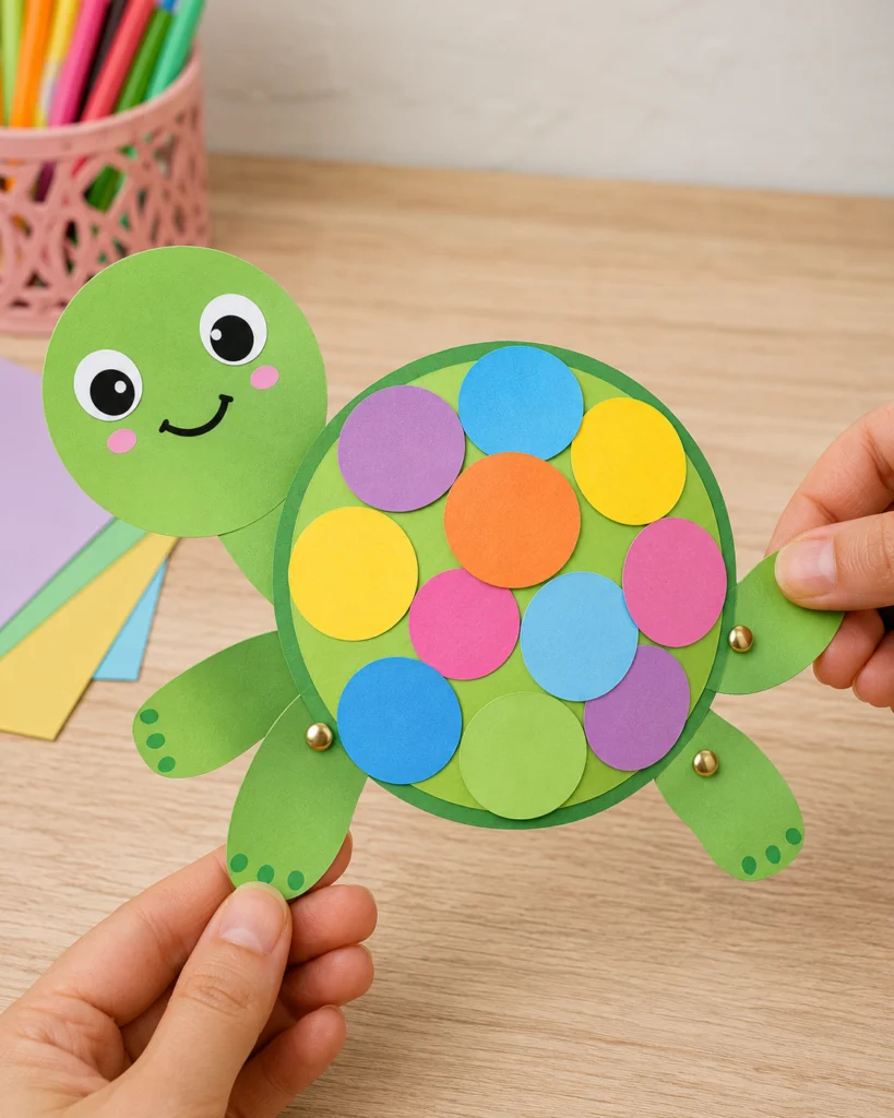 Paper Turtle Puppet