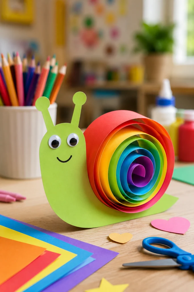 Rainbow Paper Snails