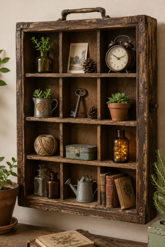 Vintage Drawer Shadow Box