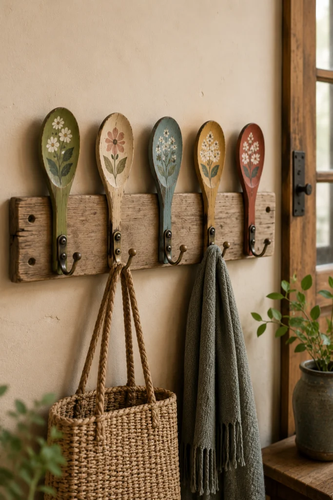 Wooden Spoon Wall Hooks
