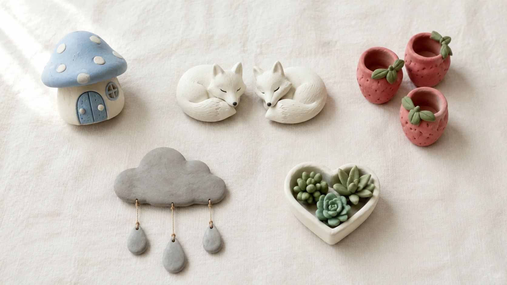 16 Adorable Air Dry Clay Craft Ideas