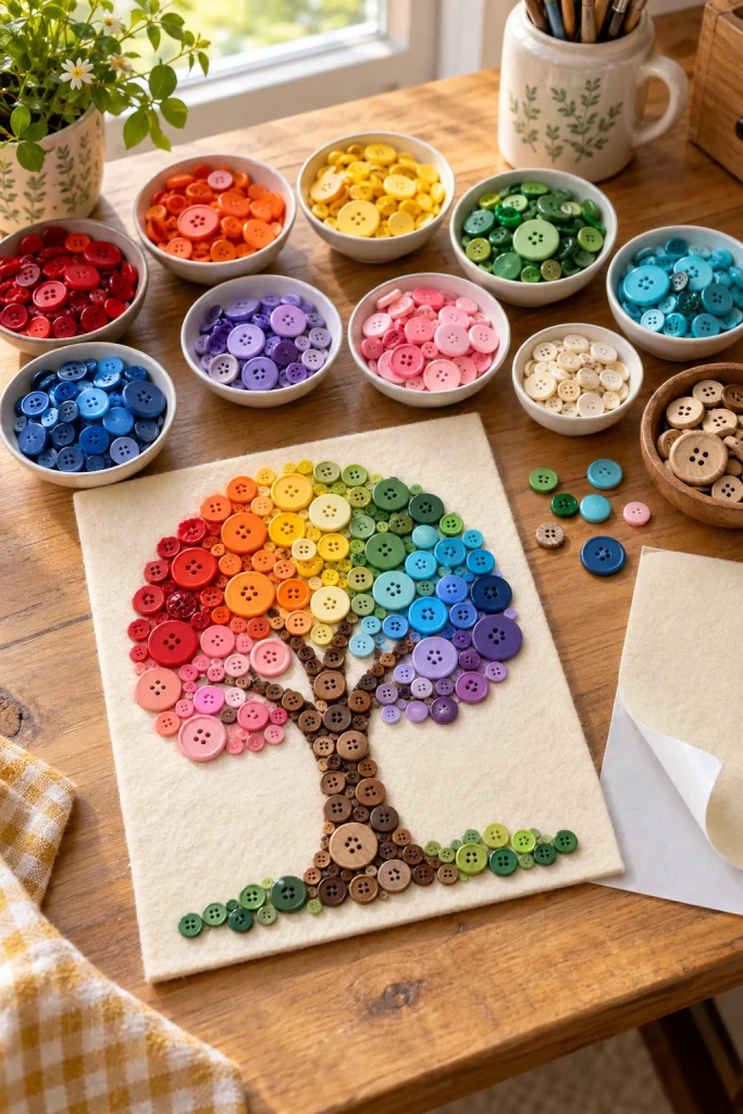 Button Art Collage