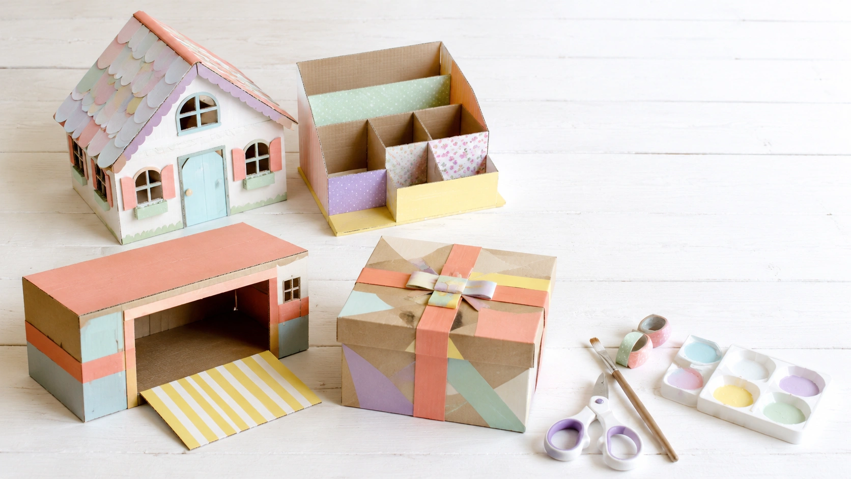 18 Cardboard Box Craft Ideas
