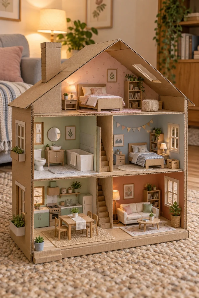 Cardboard Crafts Dollhouse