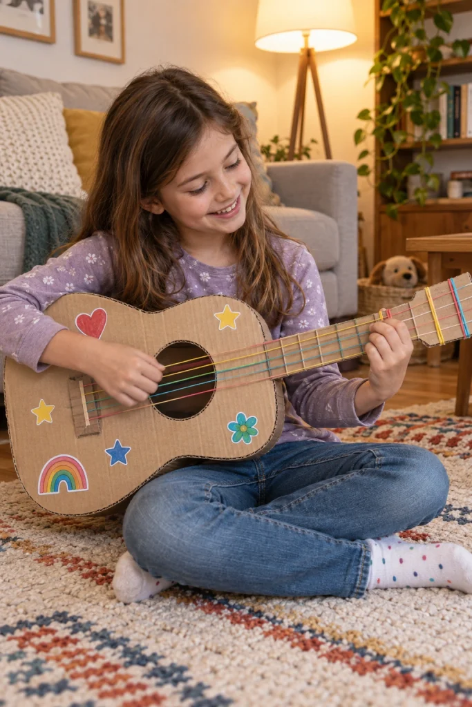 Cardboard Crafts Guitar