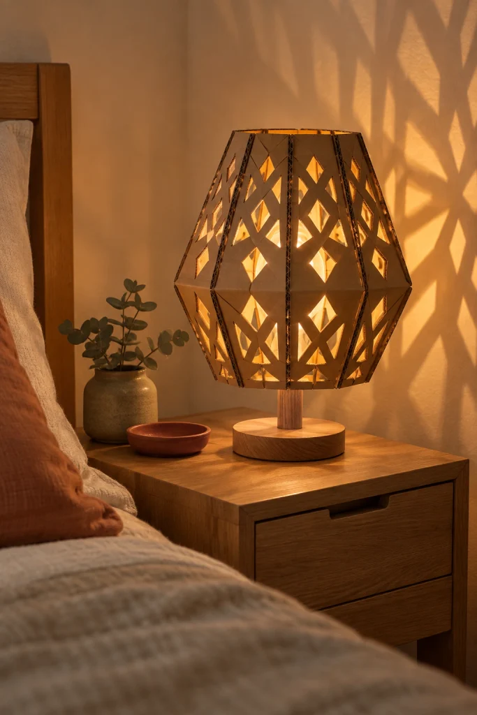 Cardboard Crafts Lamp Shade