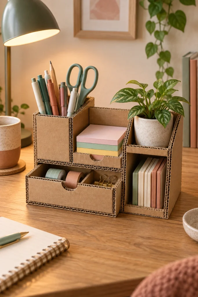 Cardboard Crafts Organizer