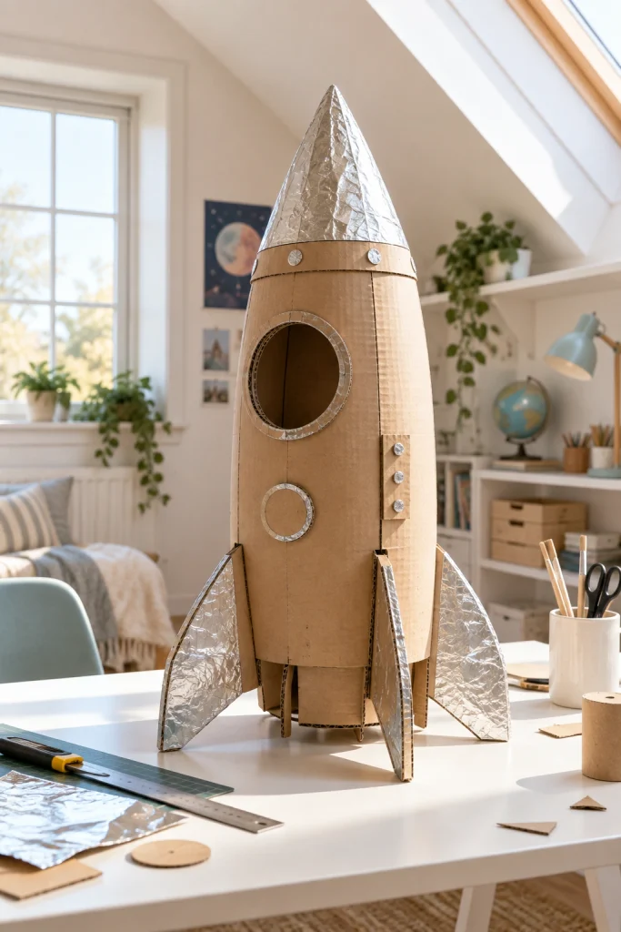 Cardboard Crafts Rocket