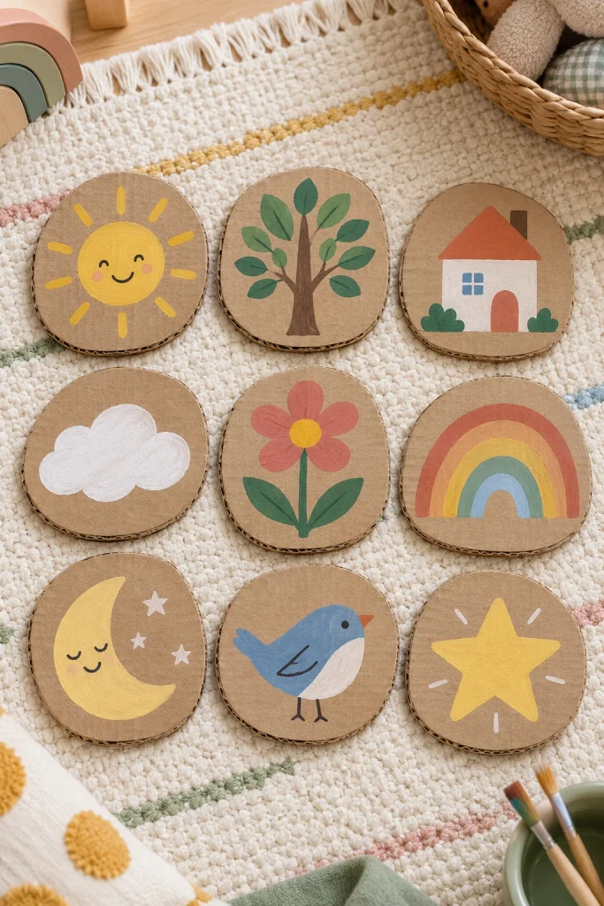 Cardboard Crafts Story Stones