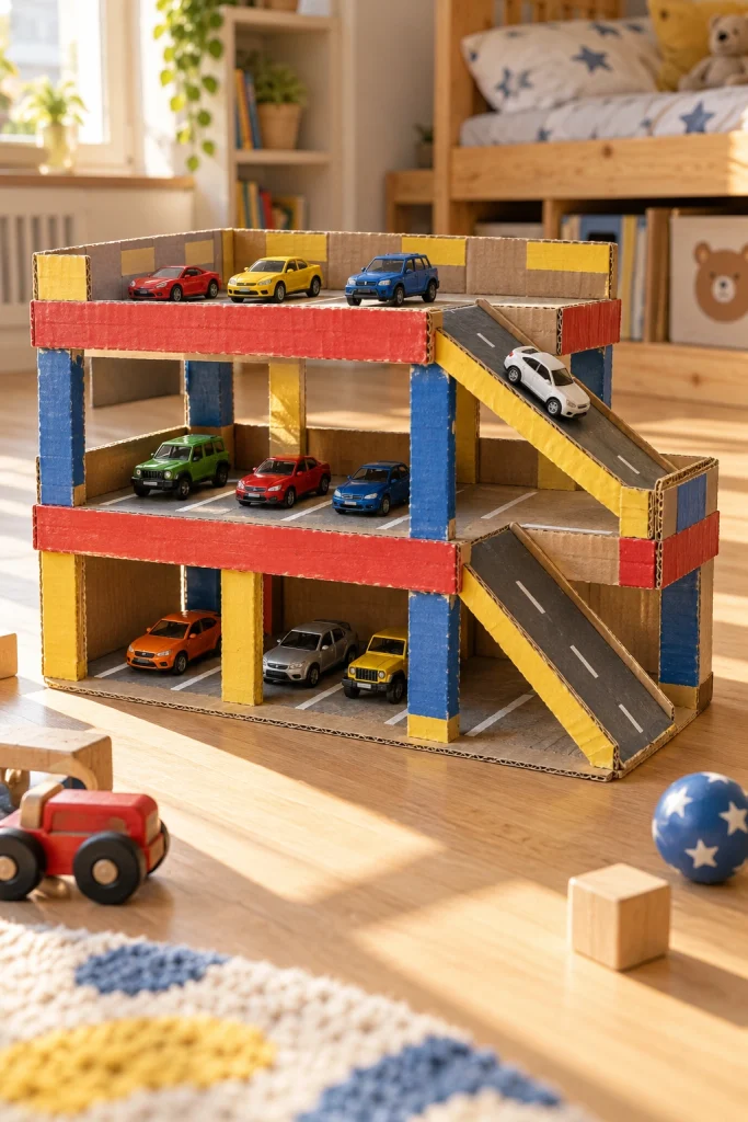 Cardboard Toy Garage