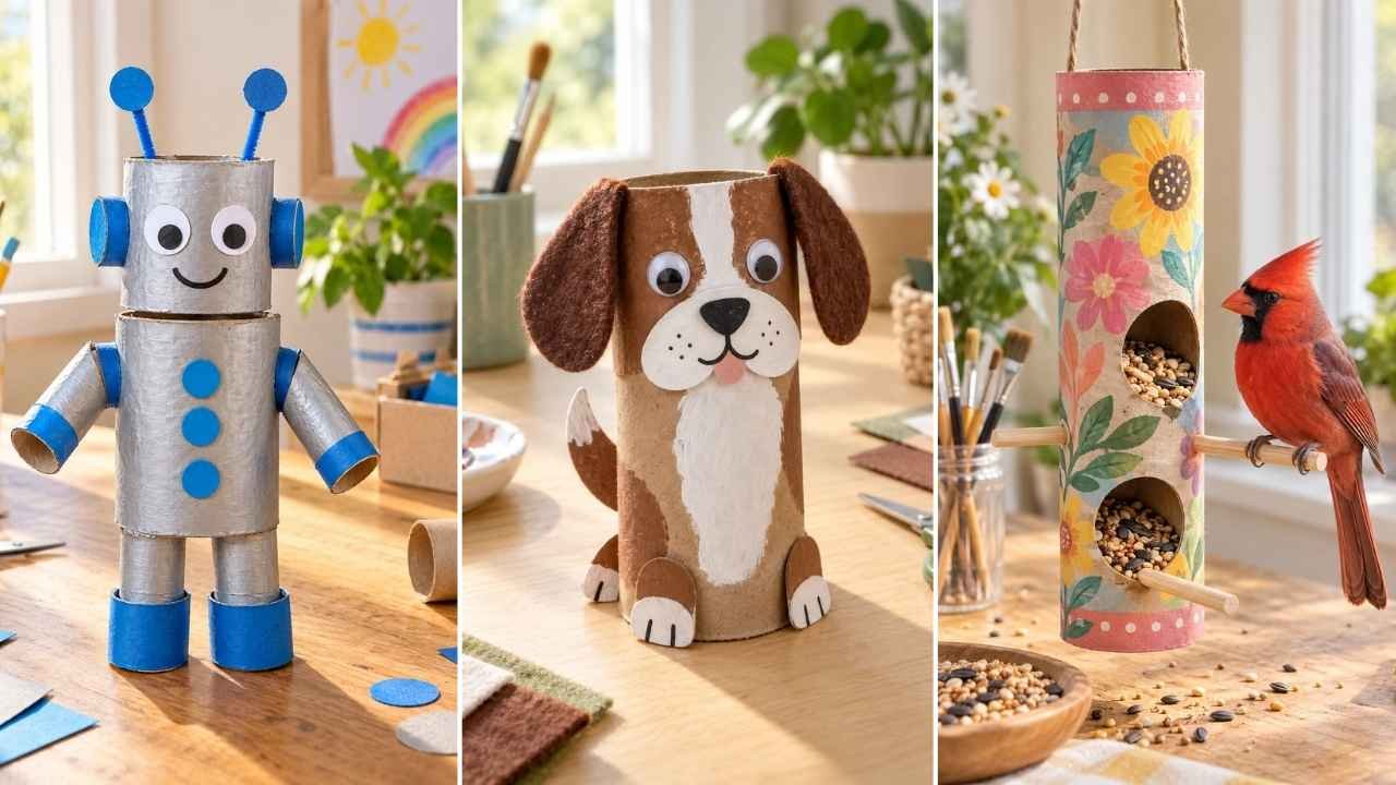 22 Easy Cardboard Tube Craft Ideas for Beginners