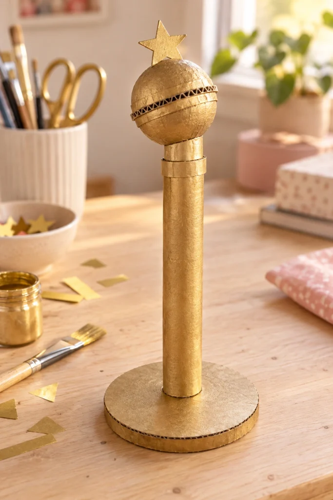 Cardboard Tube Microphone Stand