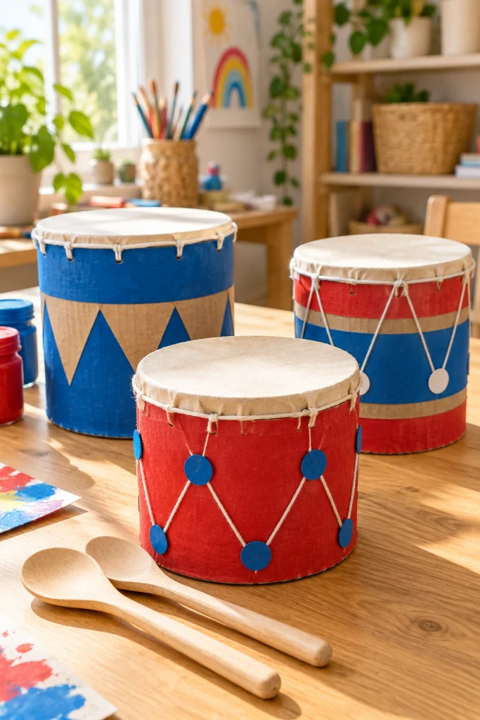 Cardboard Tube Percussion Set