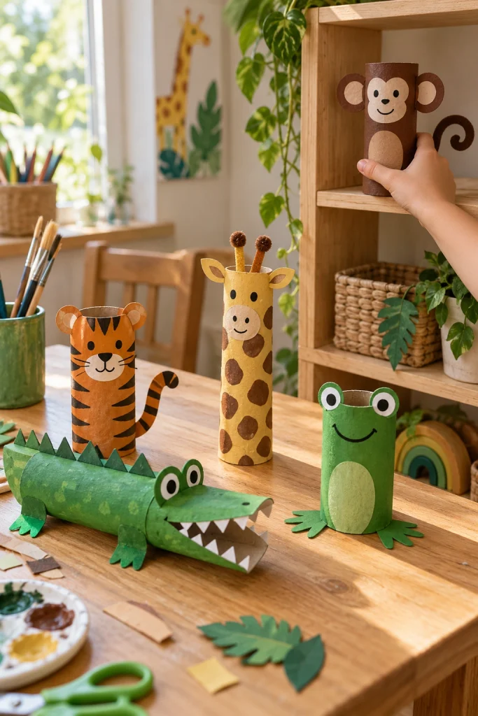 Cardboard Tube Safari Animals