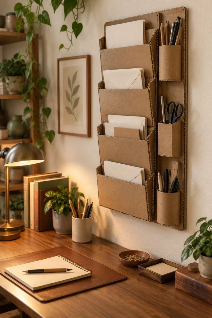 Cardboard Wall Organizer