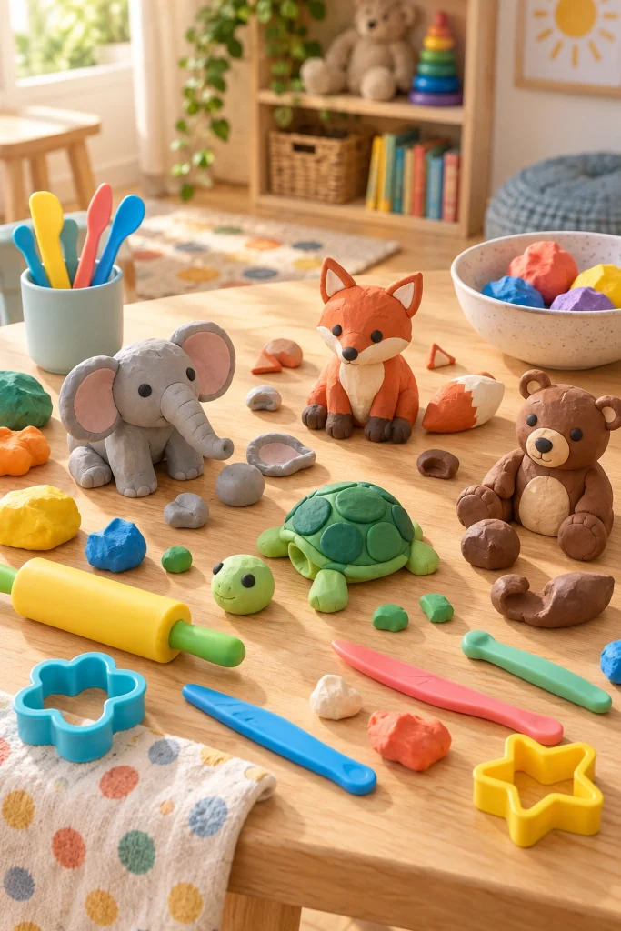 Clay Animal Sculptures