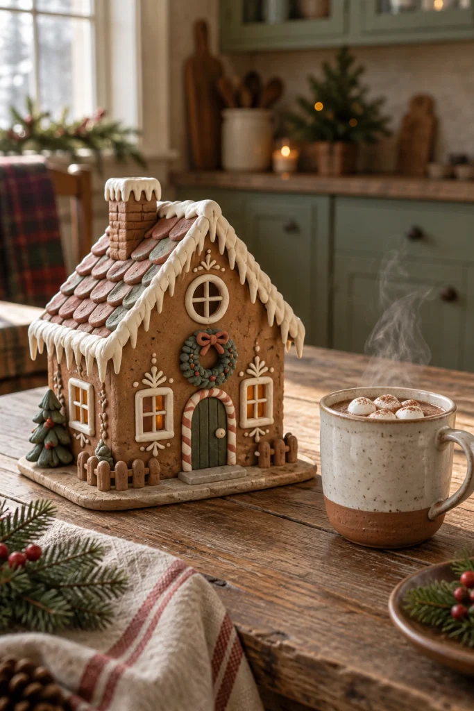 Clay Gingerbread Houses