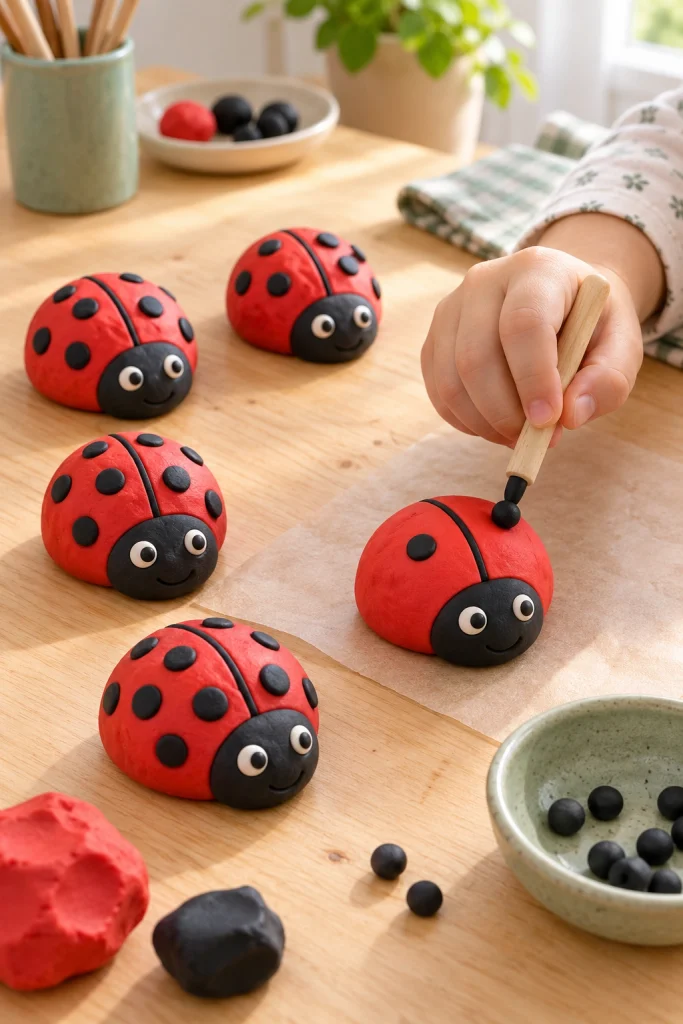 Clay Ladybugs Spots