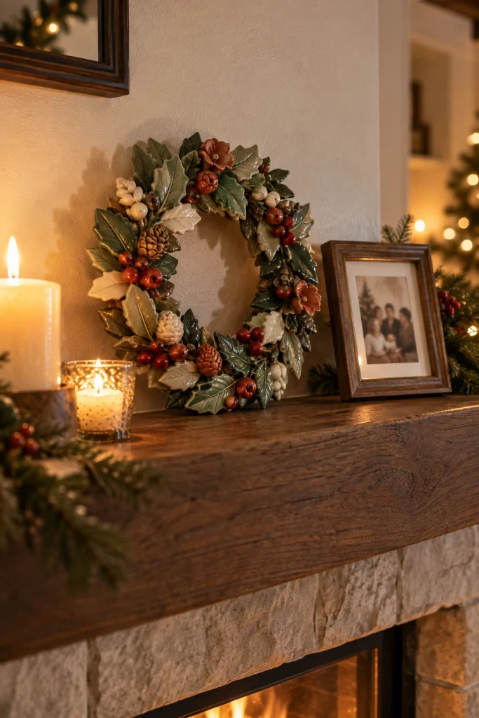 Clay Wreath Ornament