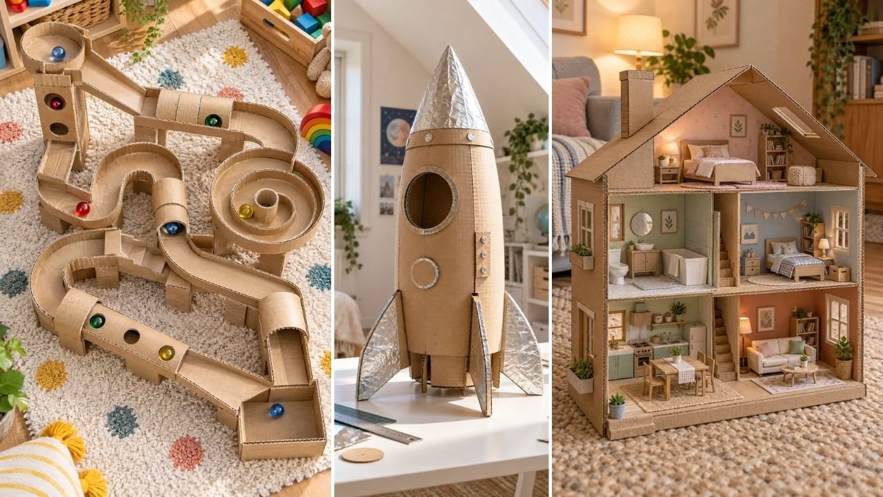 25 DIY Cardboard Crafts Ideas for Kids and Adults