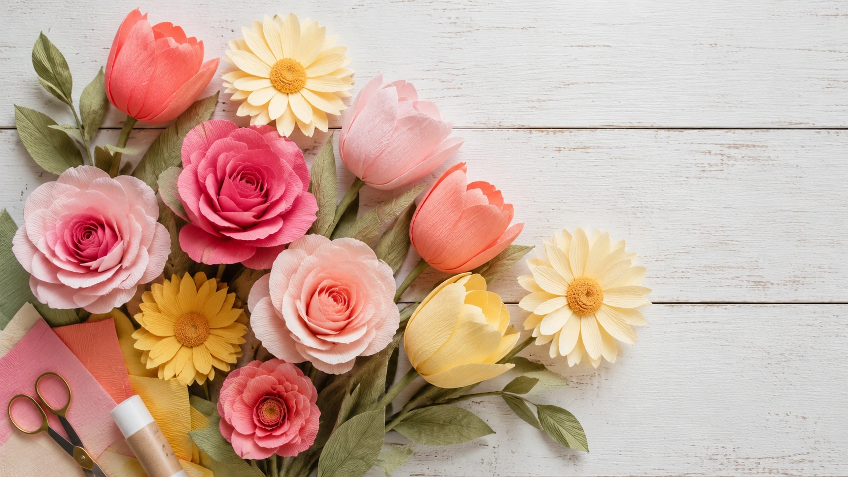 20 Easy Paper Flower Craft Ideas
