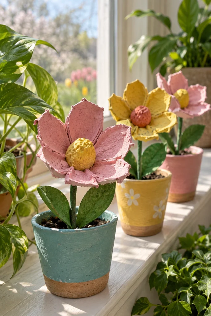Egg Carton Flowers