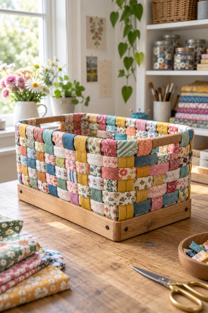 Fabric Basket Weaving