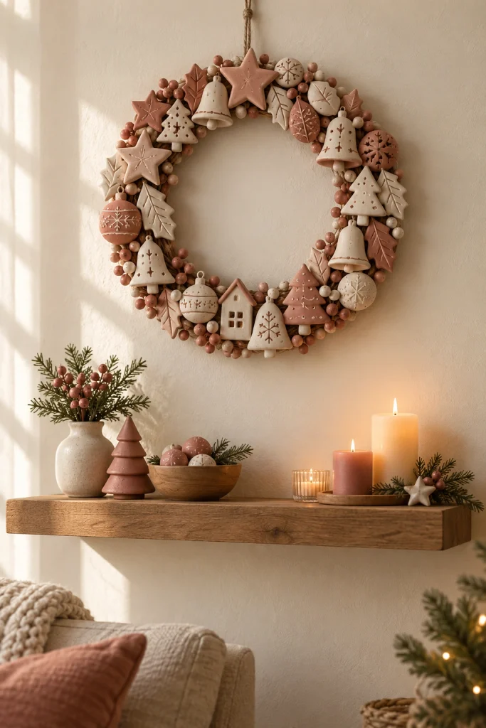 Festive Clay Wreaths