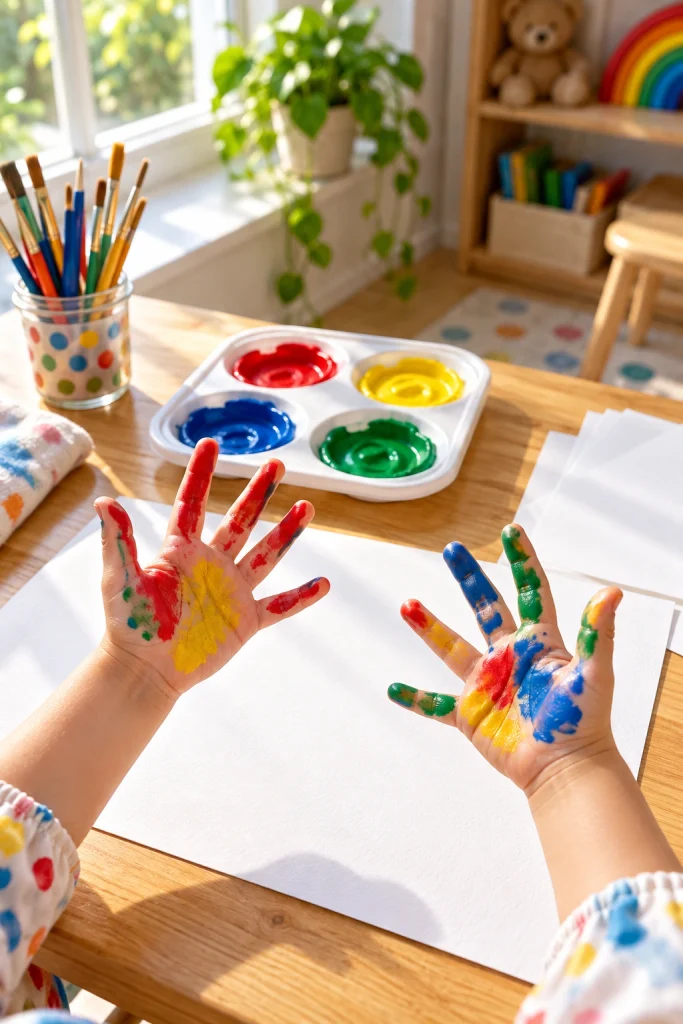 Finger Painting Fun
