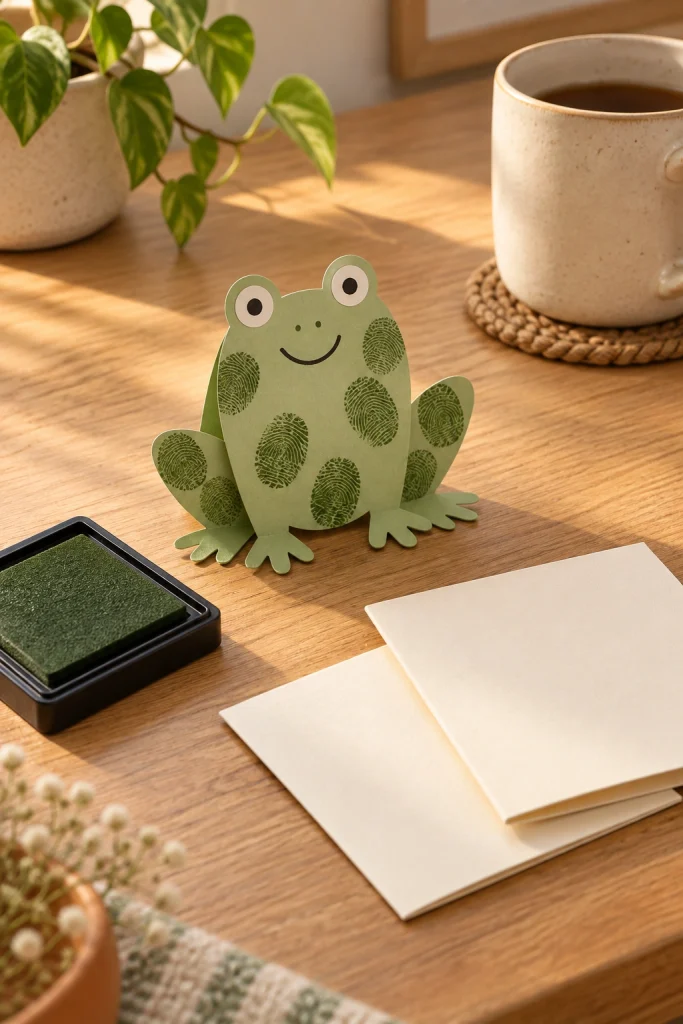 Fingerprint Frog Craft