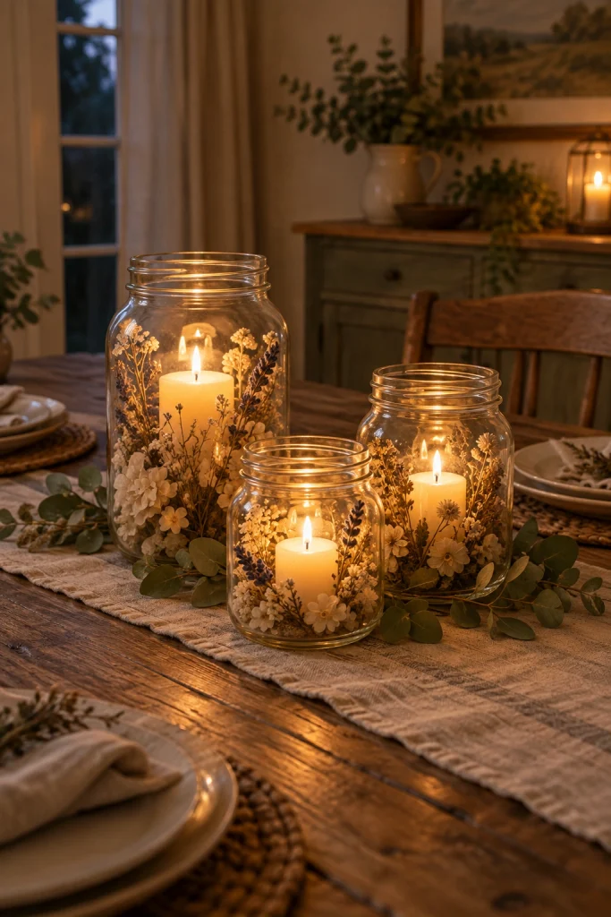 Glass Jar Lanterns