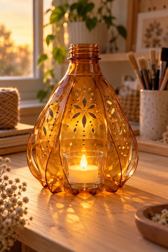 Glowing Bottle Lampshade