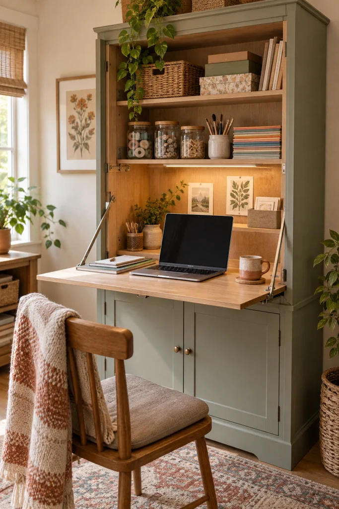 Hidden Craft Room Ideas Desk