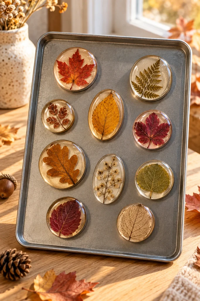 Leaf Pressed Magnets