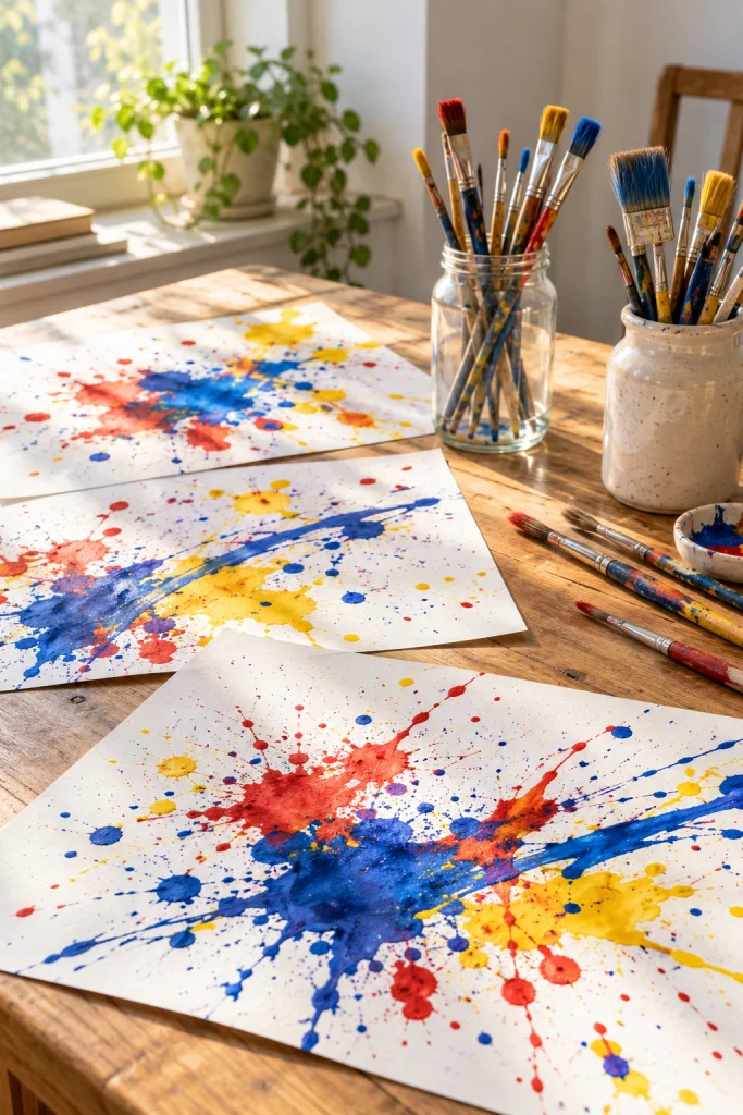 Paint Splatter Art