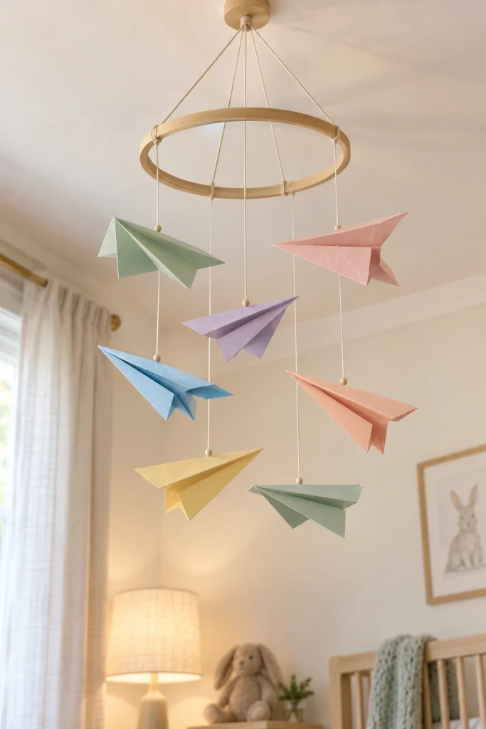 Paper Airplane Mobile