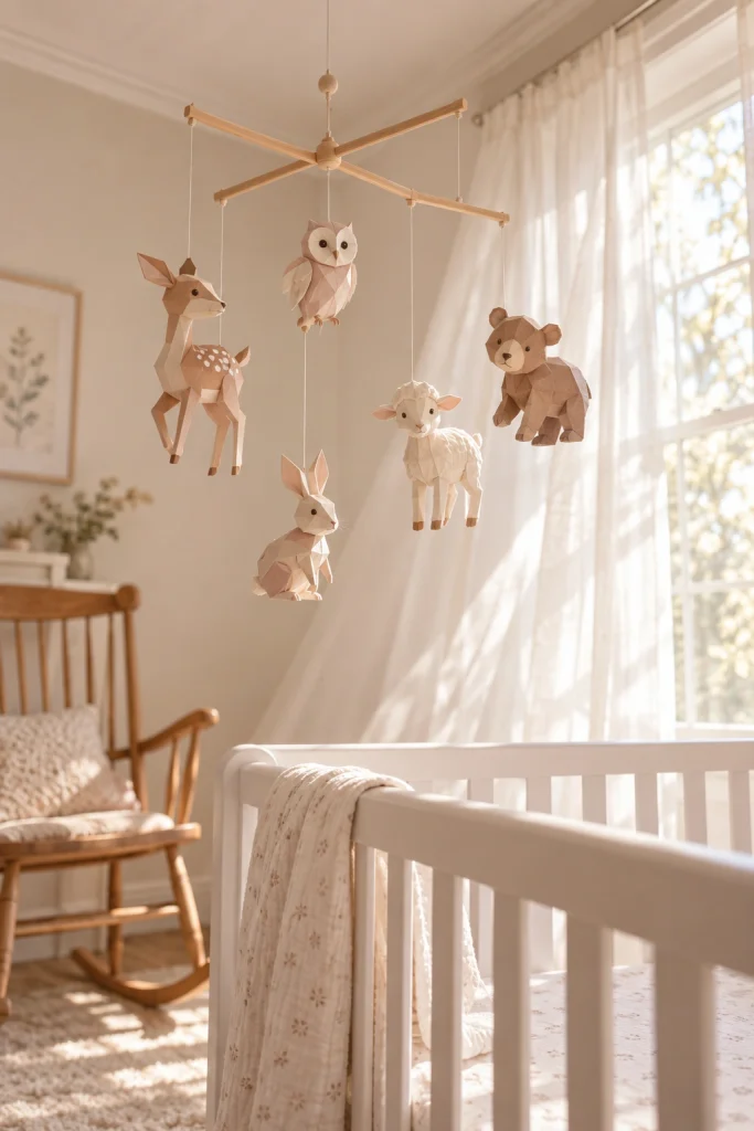 Paper Animal Crafts Mobile