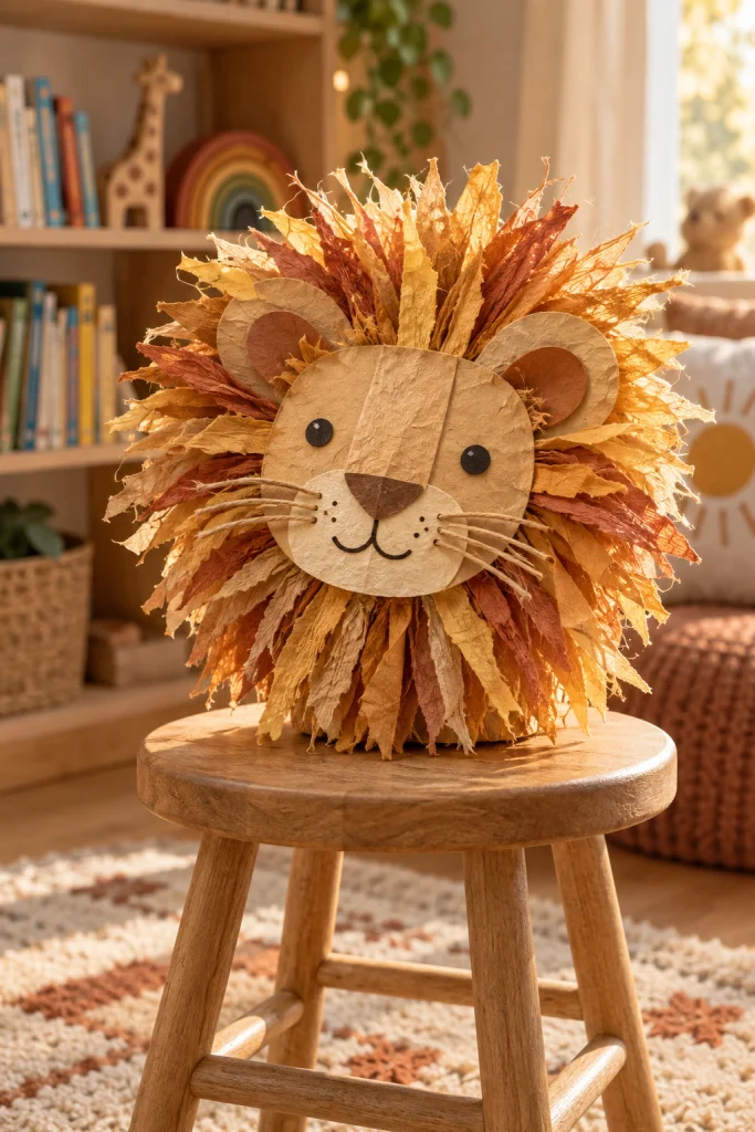 Paper Lion Mane Craft