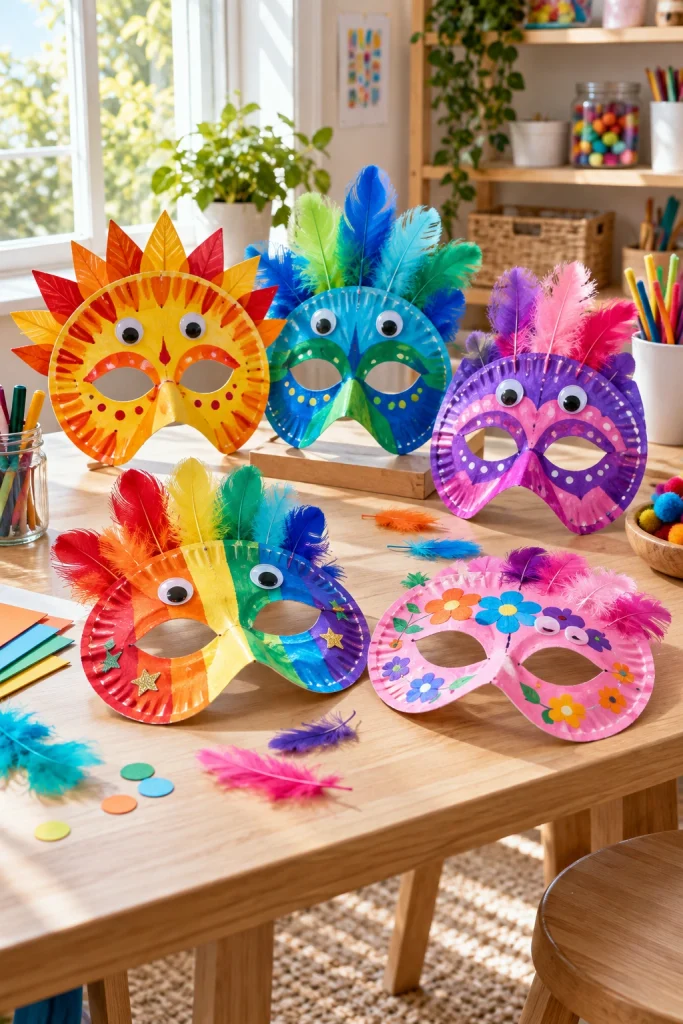 Paper Plate Masks