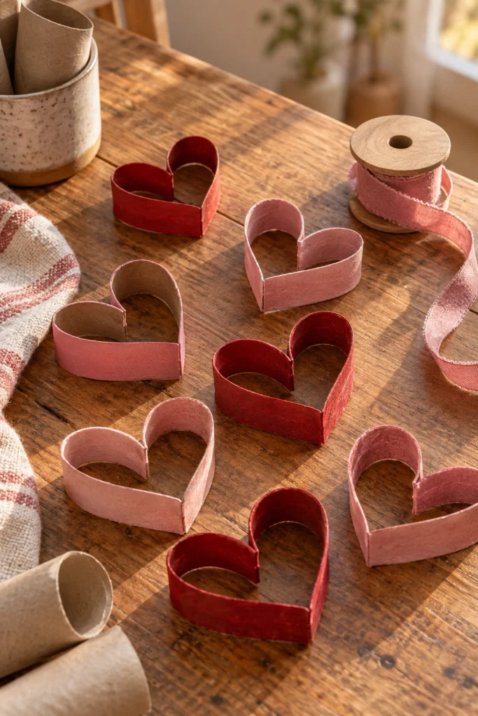 Paper Roll Craft Hearts