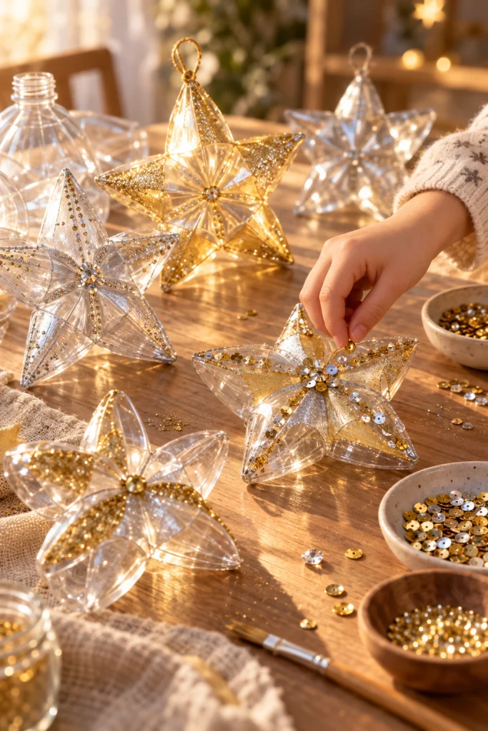 Shimmering Bottle Star