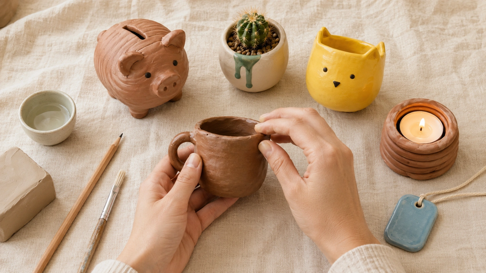 14 Simple and Easy Clay Craft Ideas