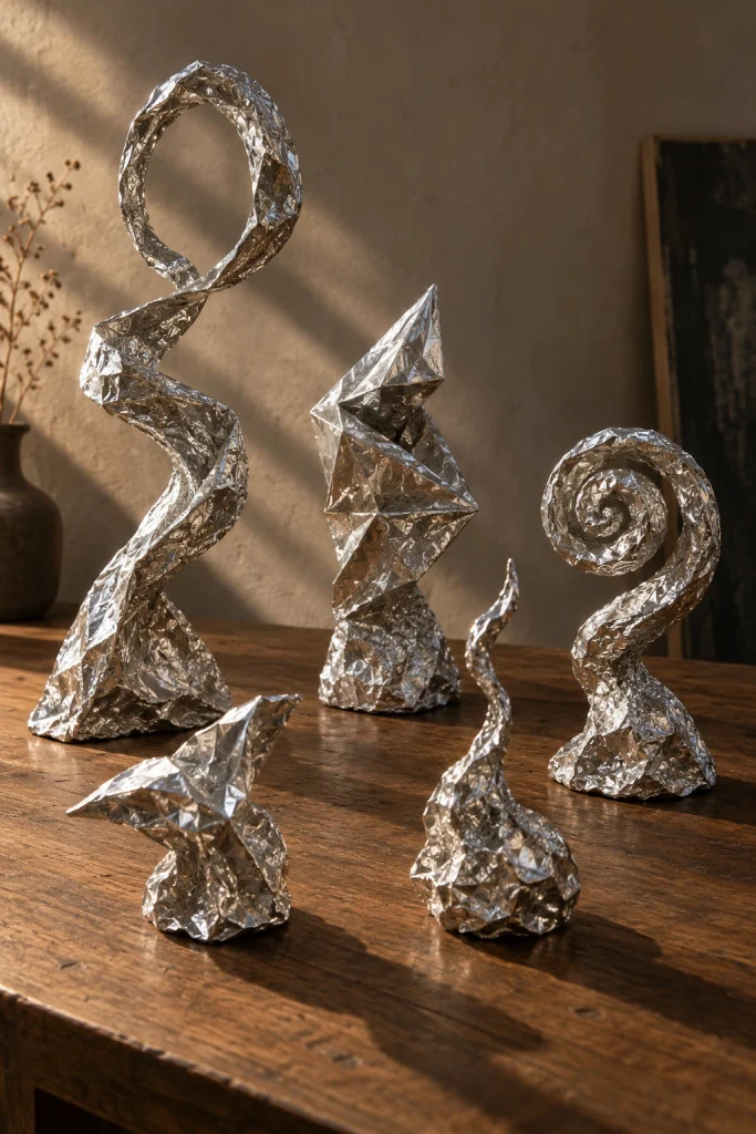 Tin Foil Sculptures