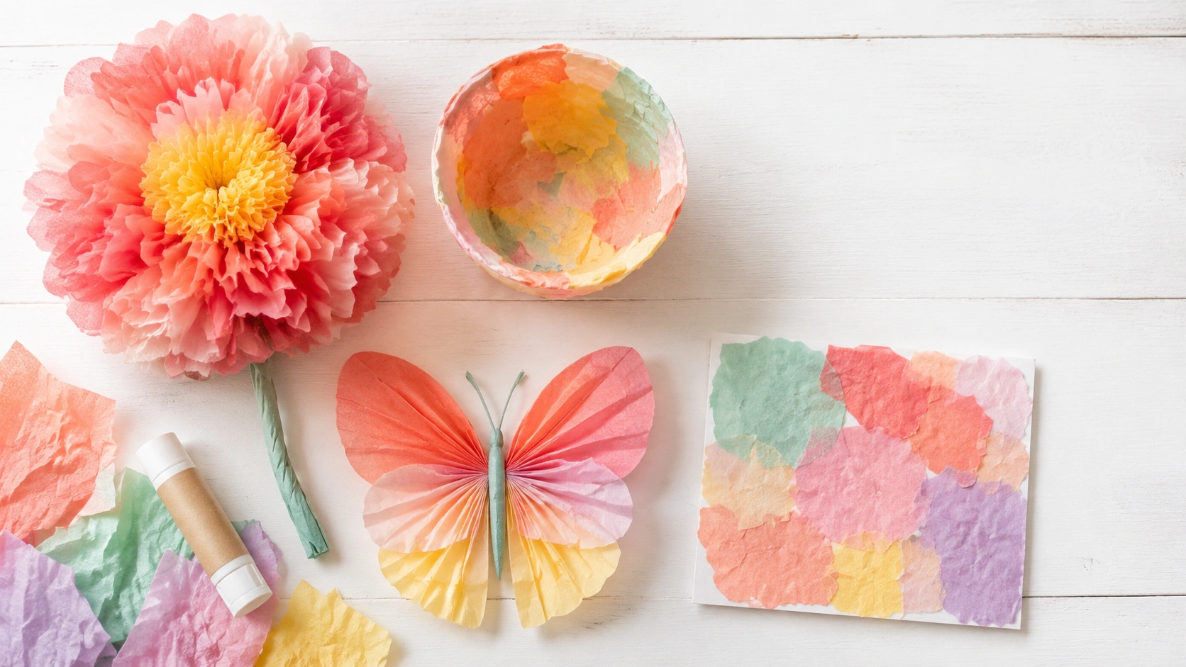 18 Tissue Paper Craft Ideas