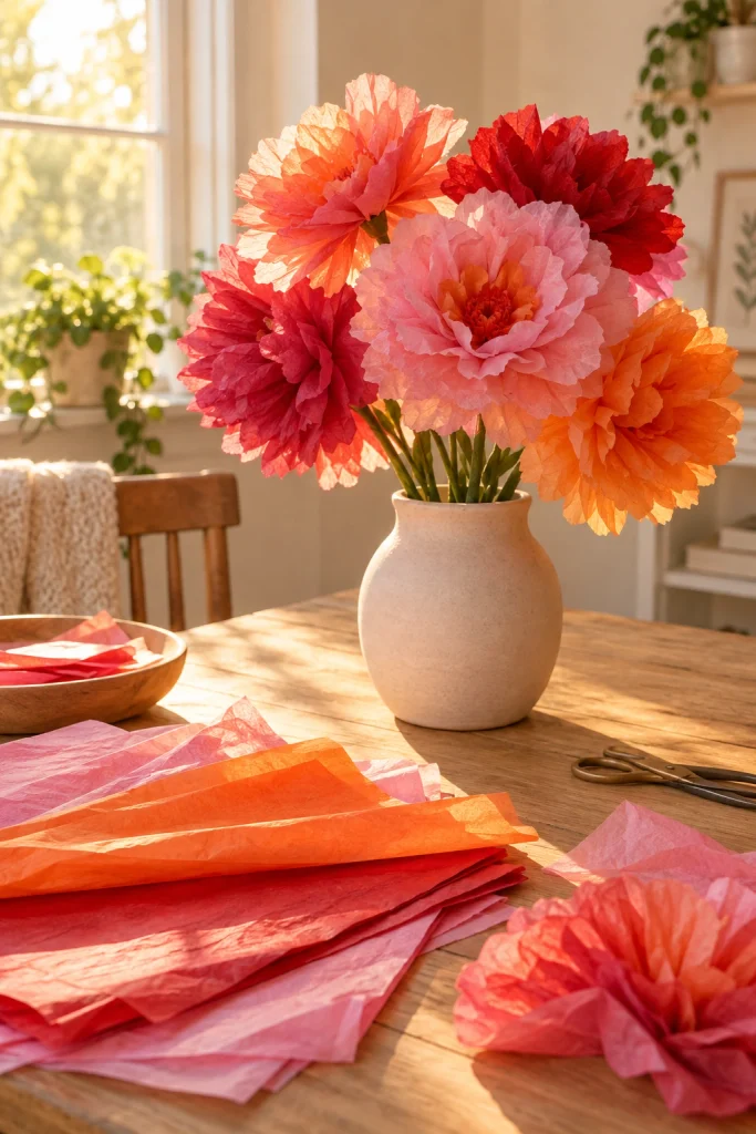 Tissue Paper Flowers