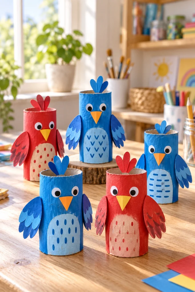 Toilet Paper Roll Craft Birds